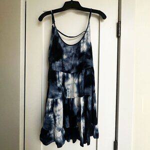 Brandy Melville tiered sun dress in tie-dye